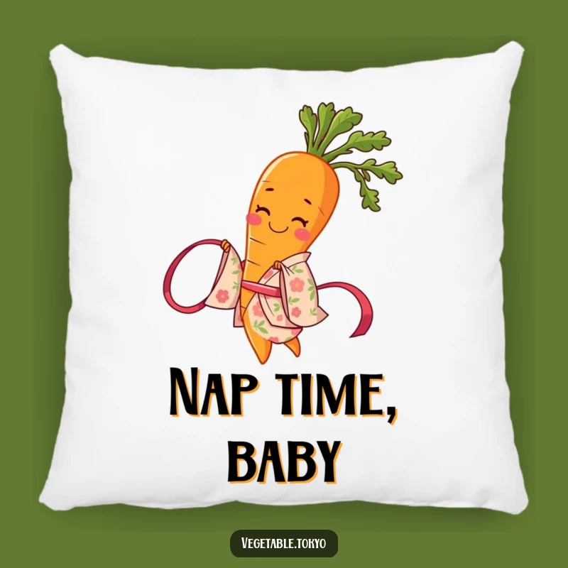 Funny Carrot Kimono Pillow: Cozy Comfort with a Touch of Whimsy