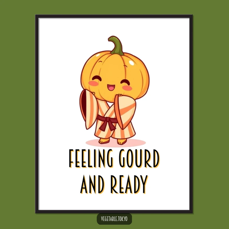 Funny Free Printable Wall Art: Pumpkin Kimono Bow - Downloadable Seasonal Decor!