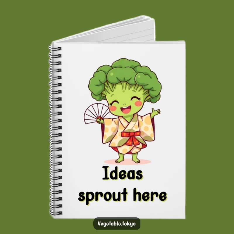 Funny Broccoli Fan Dance Notebook: Capture Ideas with Artistic Flourish