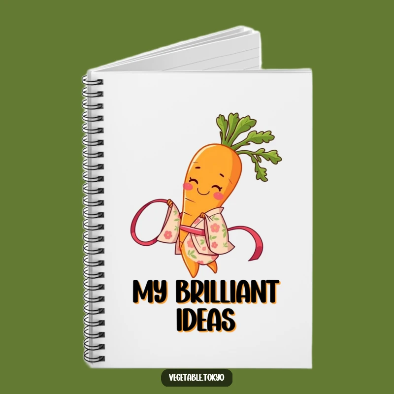 Funny Carrot Kimono Notebook: Jot Down Ideas with Whimsical Flair