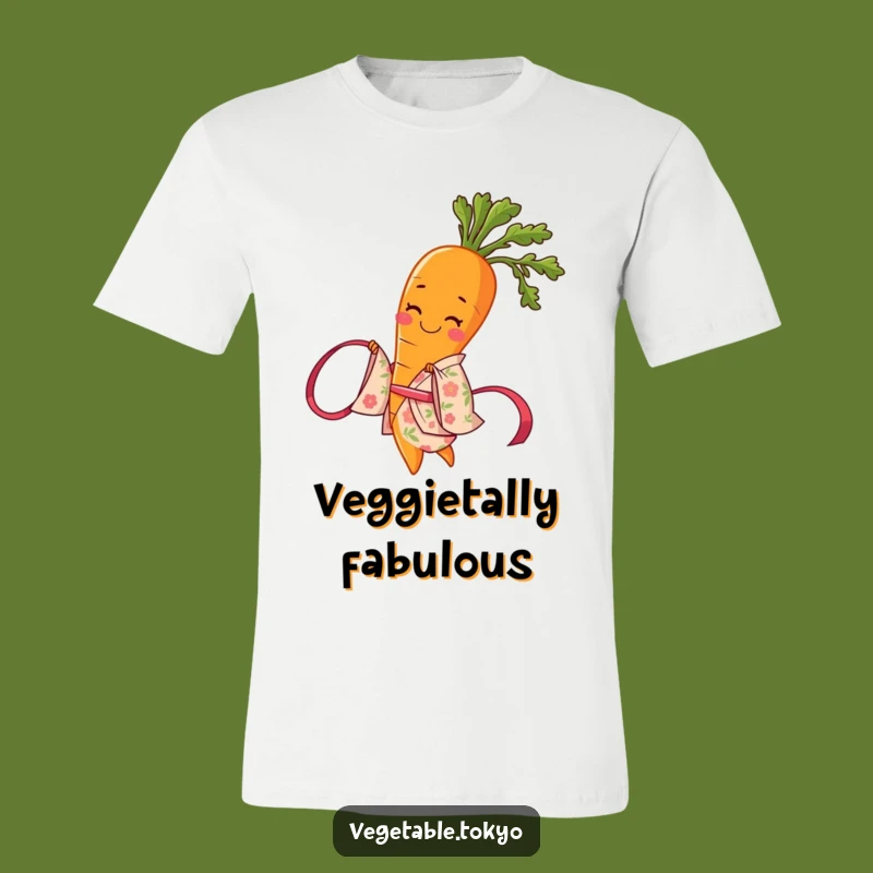 Funny Carrot Kimono T-Shirt: Wearable Whimsy and Floral Elegance